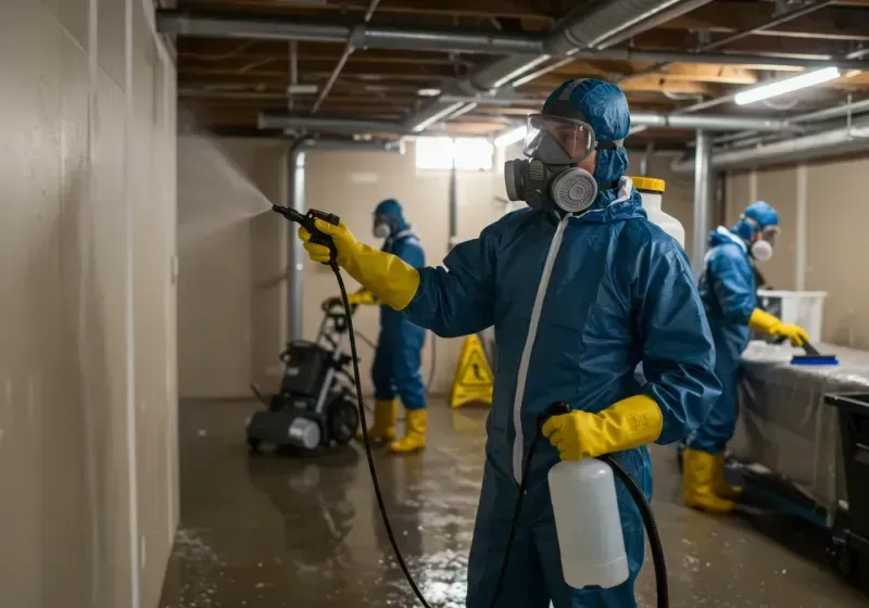 Basement Sanitization and Antimicrobial Treatment process in Edcouch, TX